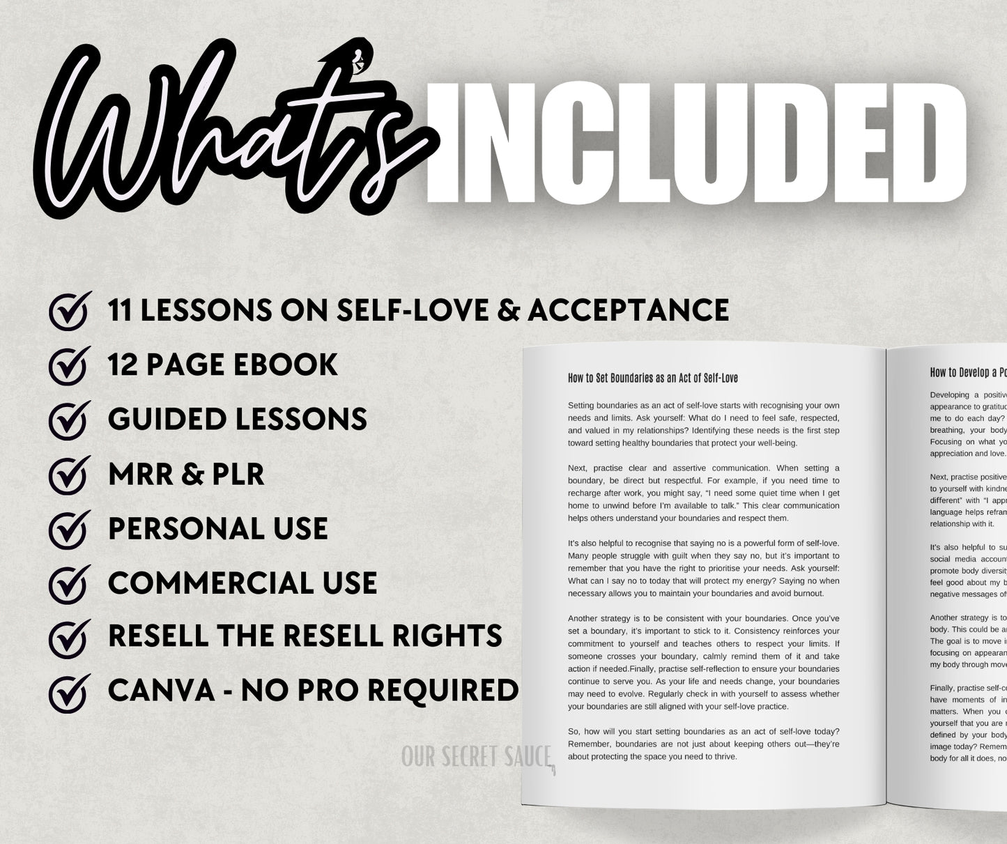 Self-Love & Acceptance Ebook