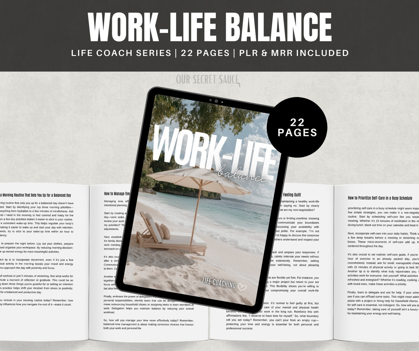 Work-Life Balance Ebook