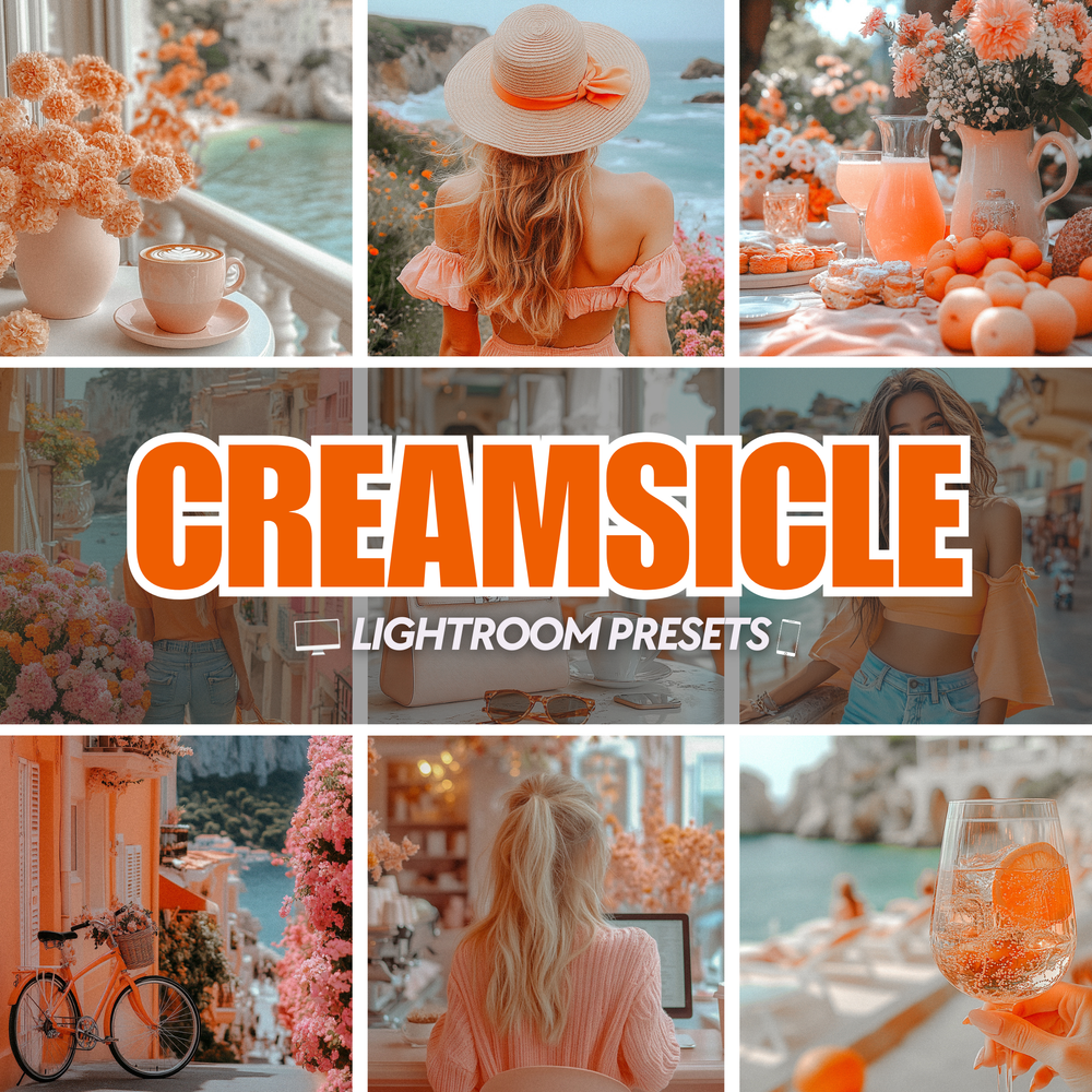 
                      
                        Creamsicle Lightroom Presets
                      
                    