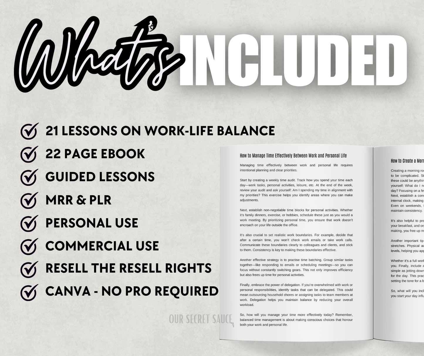 Work-Life Balance Ebook