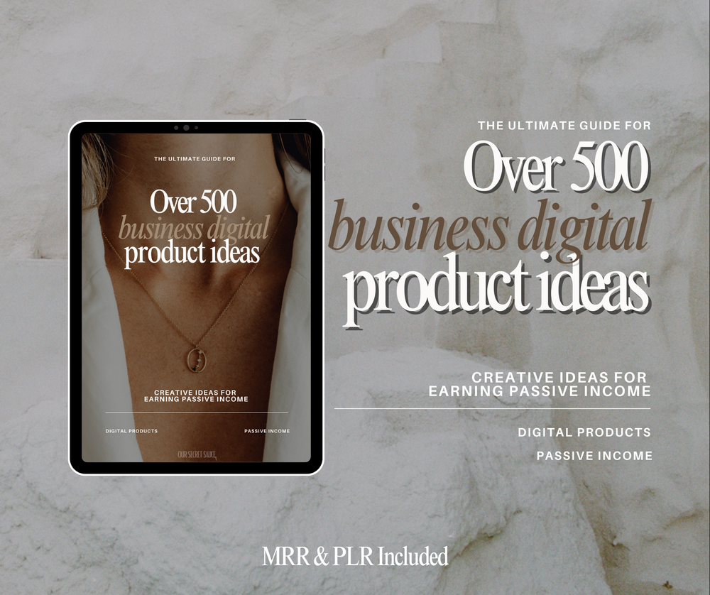 500+ Business Digital Product Ideas with MRR