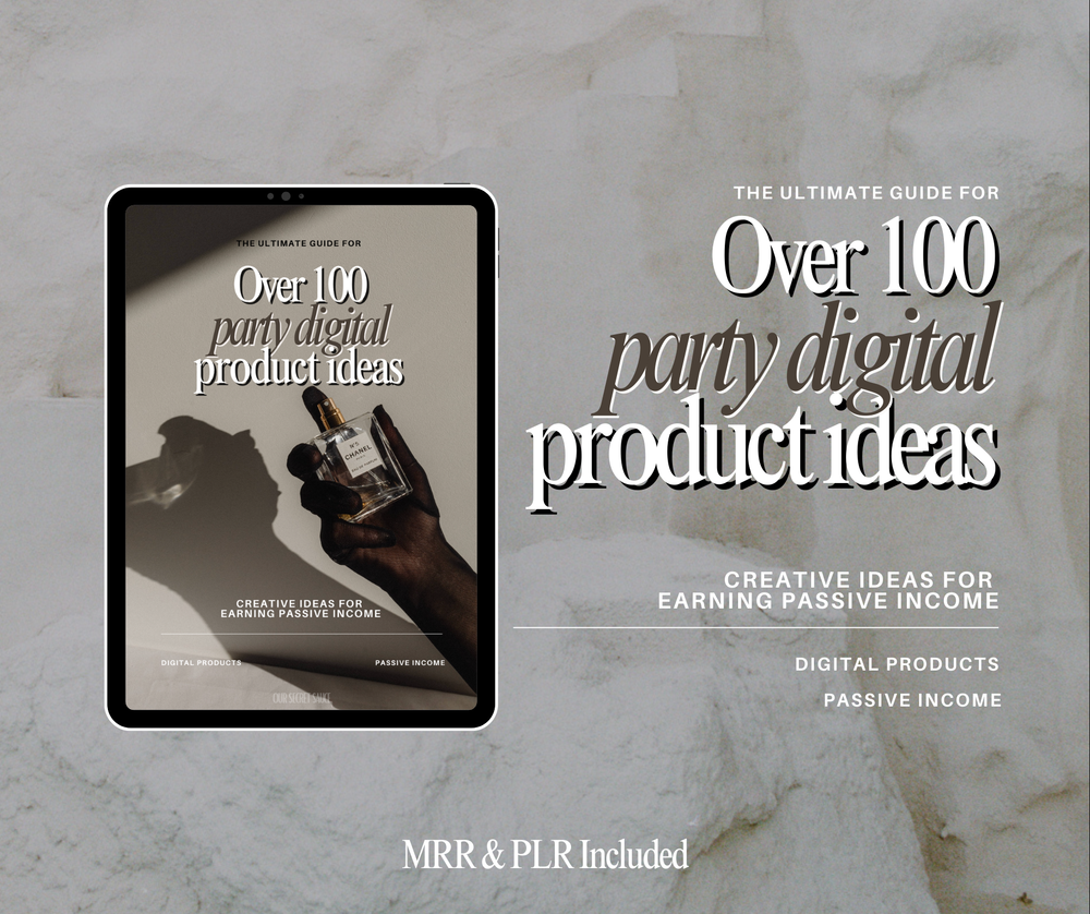 100+ Party Digital Product Ideas with MRR