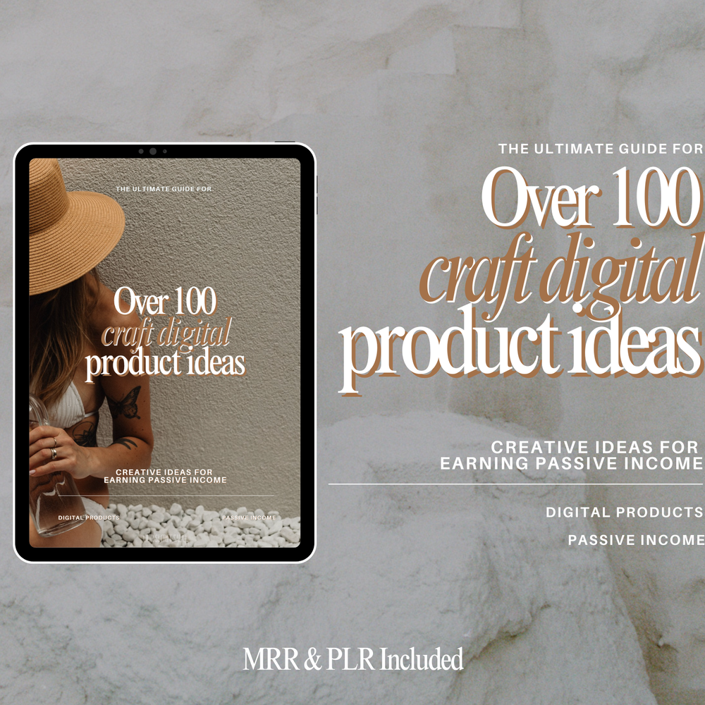 100+ Craft Digital Product Ideas with MRR