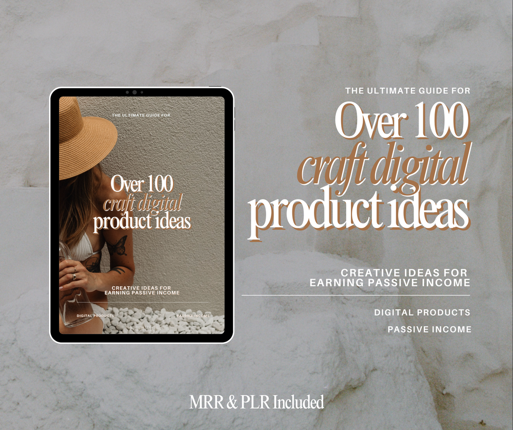 100+ Craft Digital Product Ideas with MRR