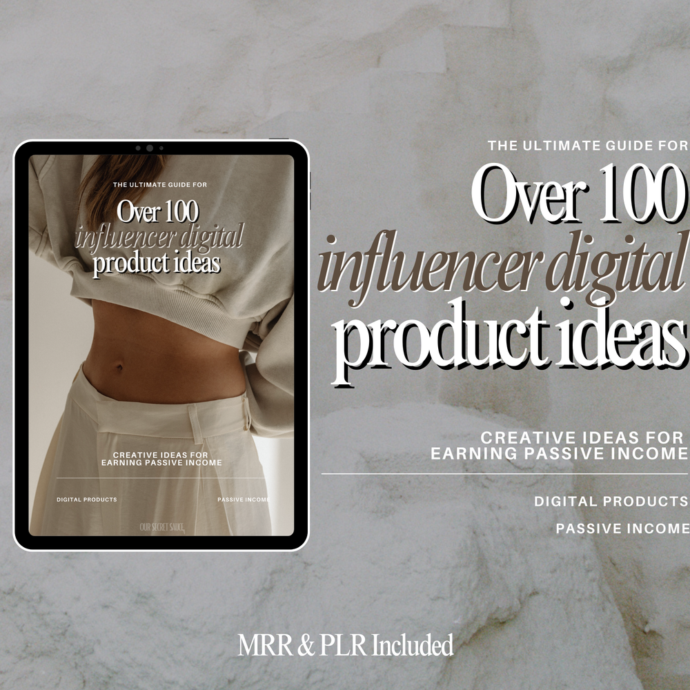 100+ Influencers Digital Product Ideas with MRR