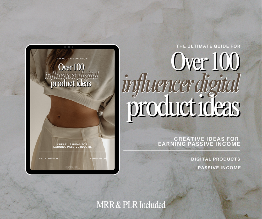 100+ Influencers Digital Product Ideas with MRR