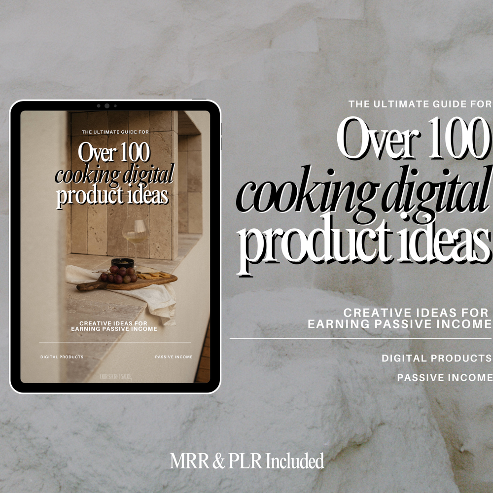 100+ Cooking Digital Product Ideas with MRR