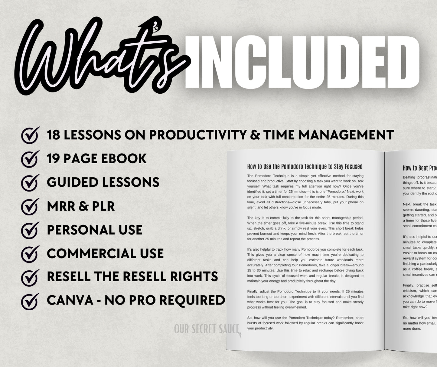 Productivity & Time Management Ebook