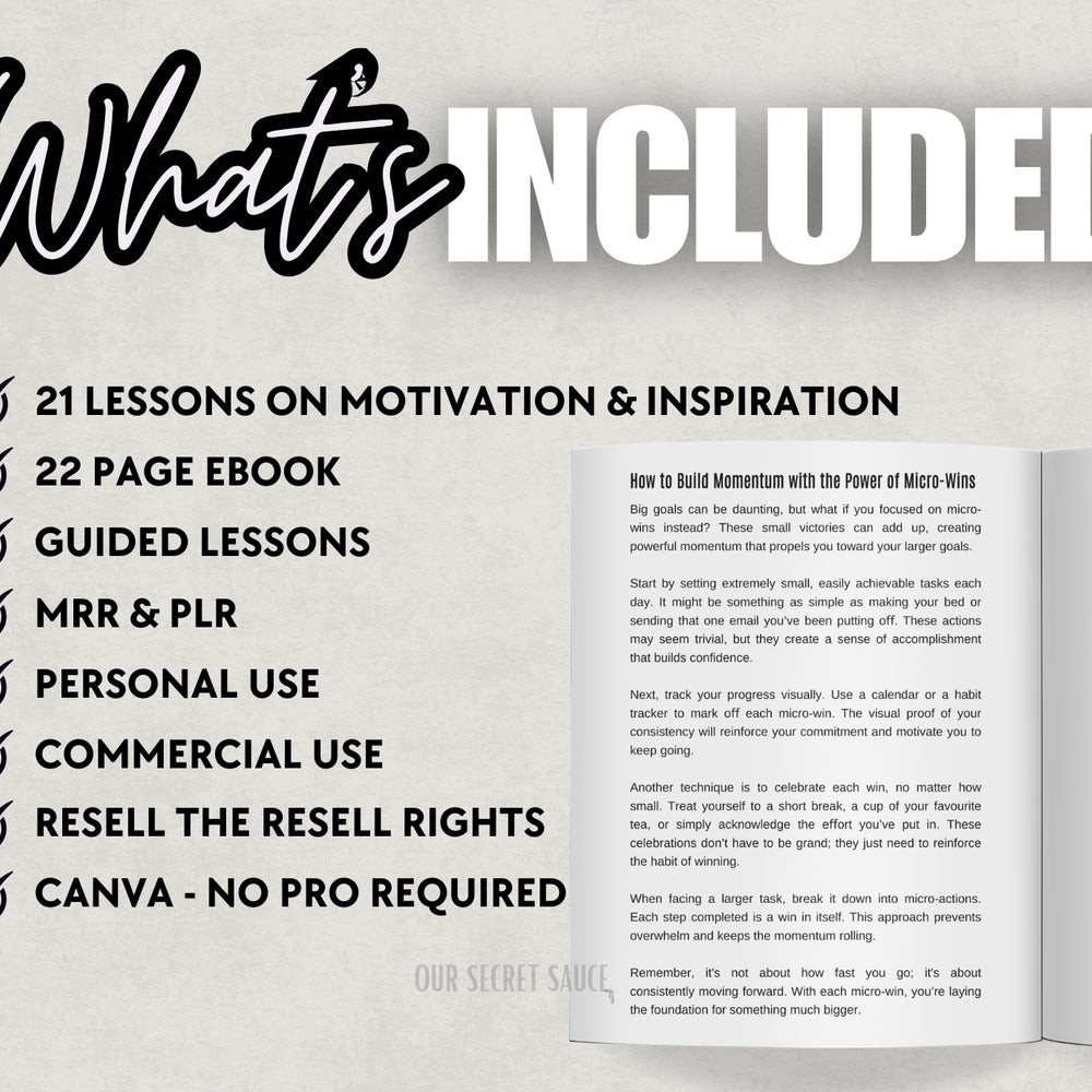 Motivation & Inspiration Ebook