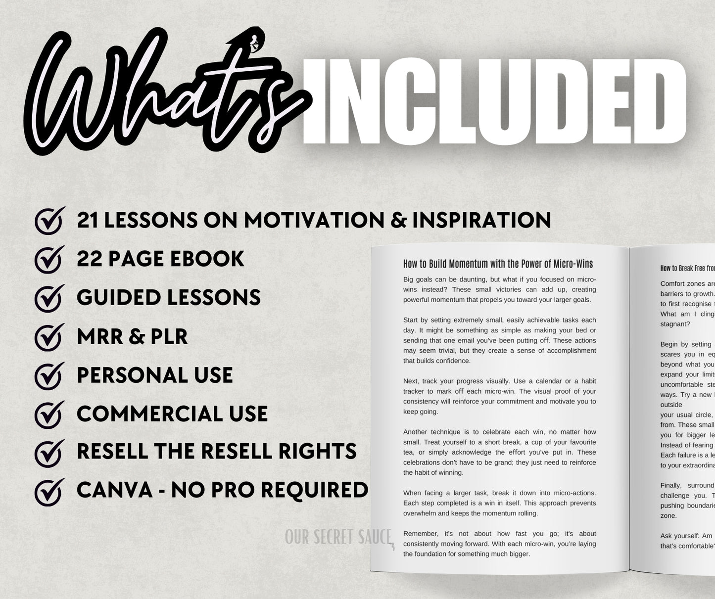 Motivation & Inspiration Ebook