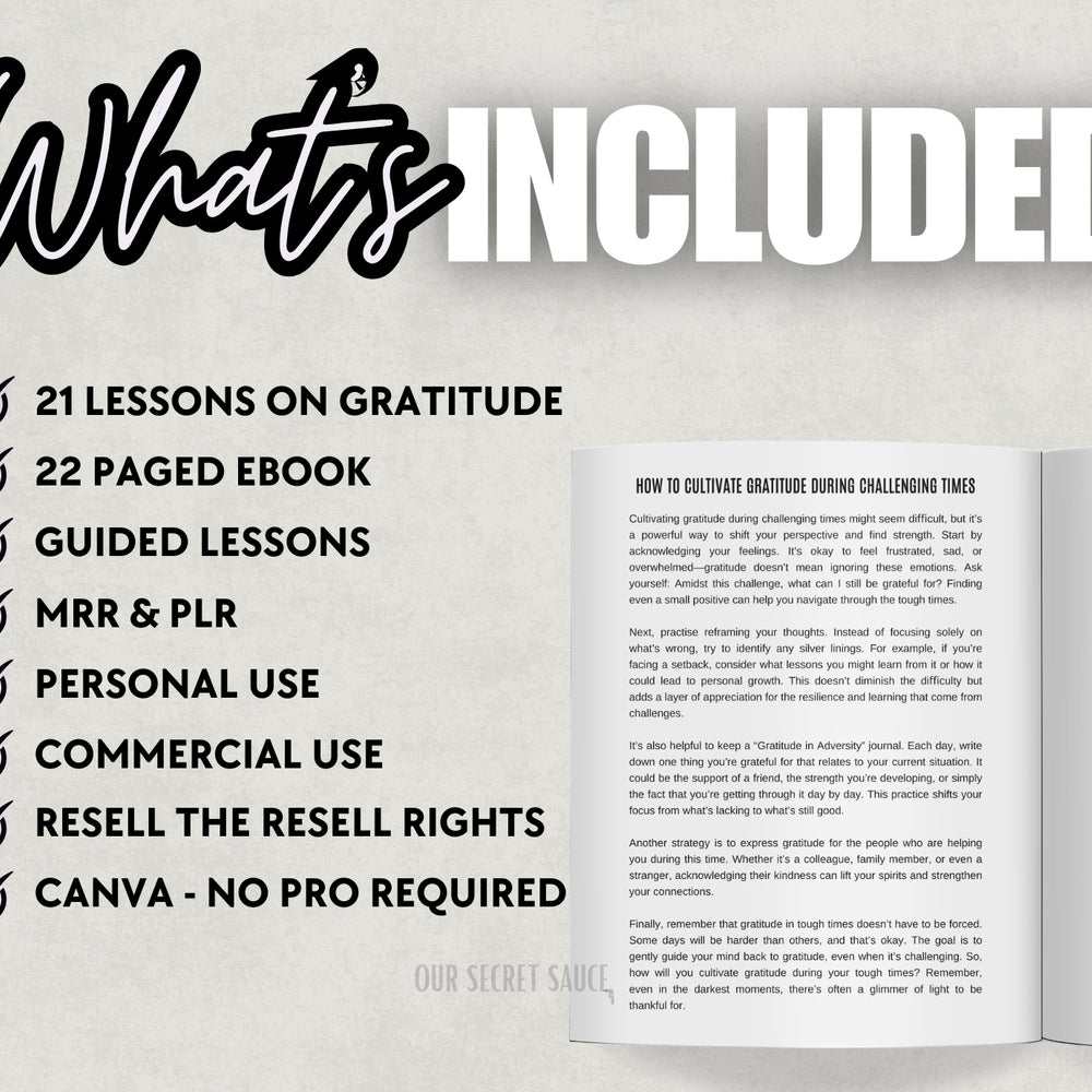 Gratitude & Appreciation Ebook