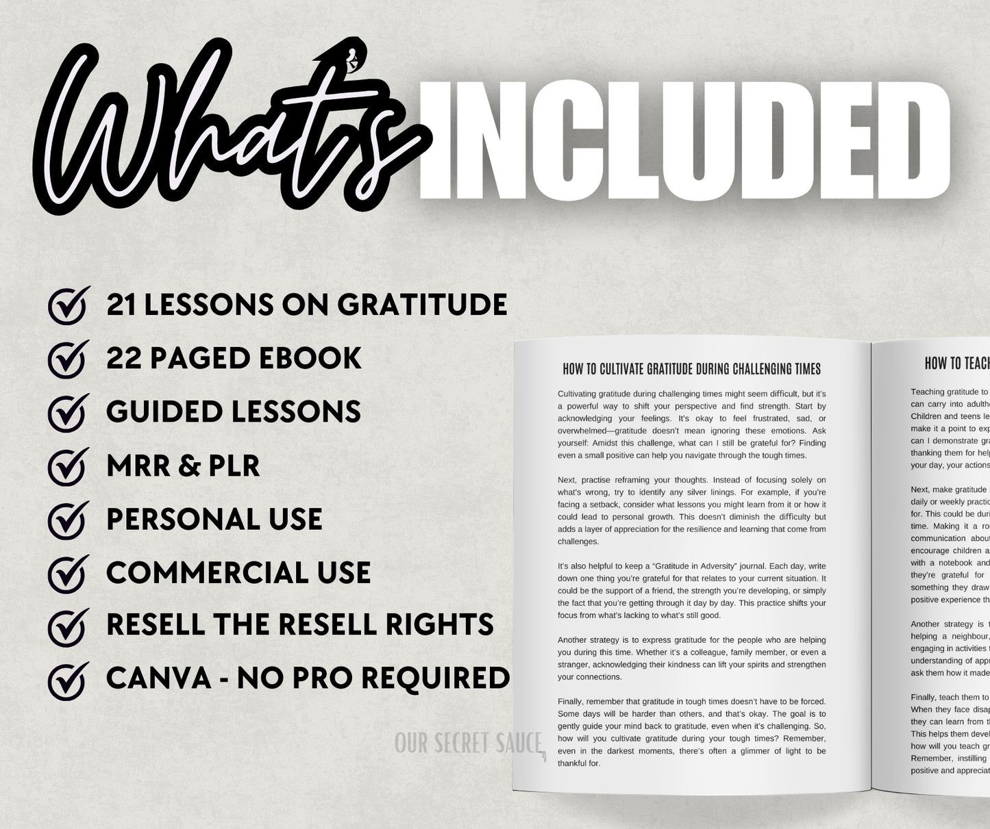 Gratitude & Appreciation Ebook