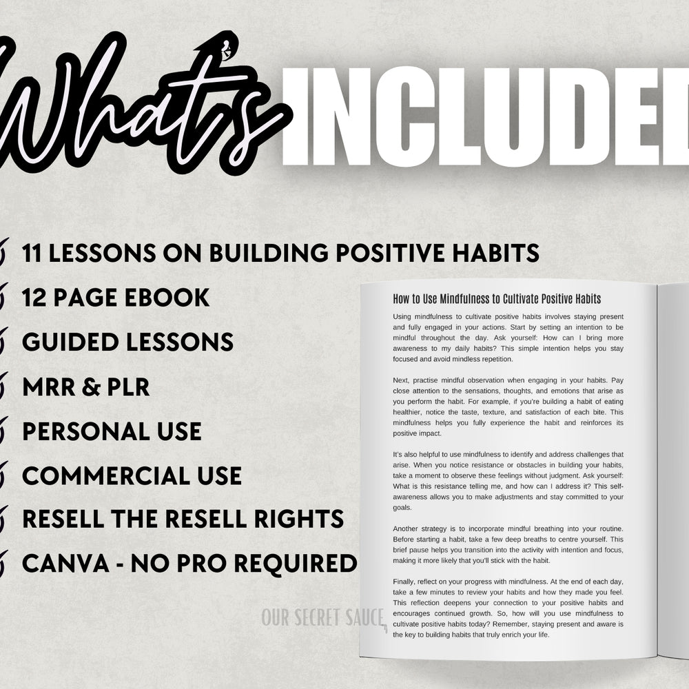 Building Positive Habits Ebook