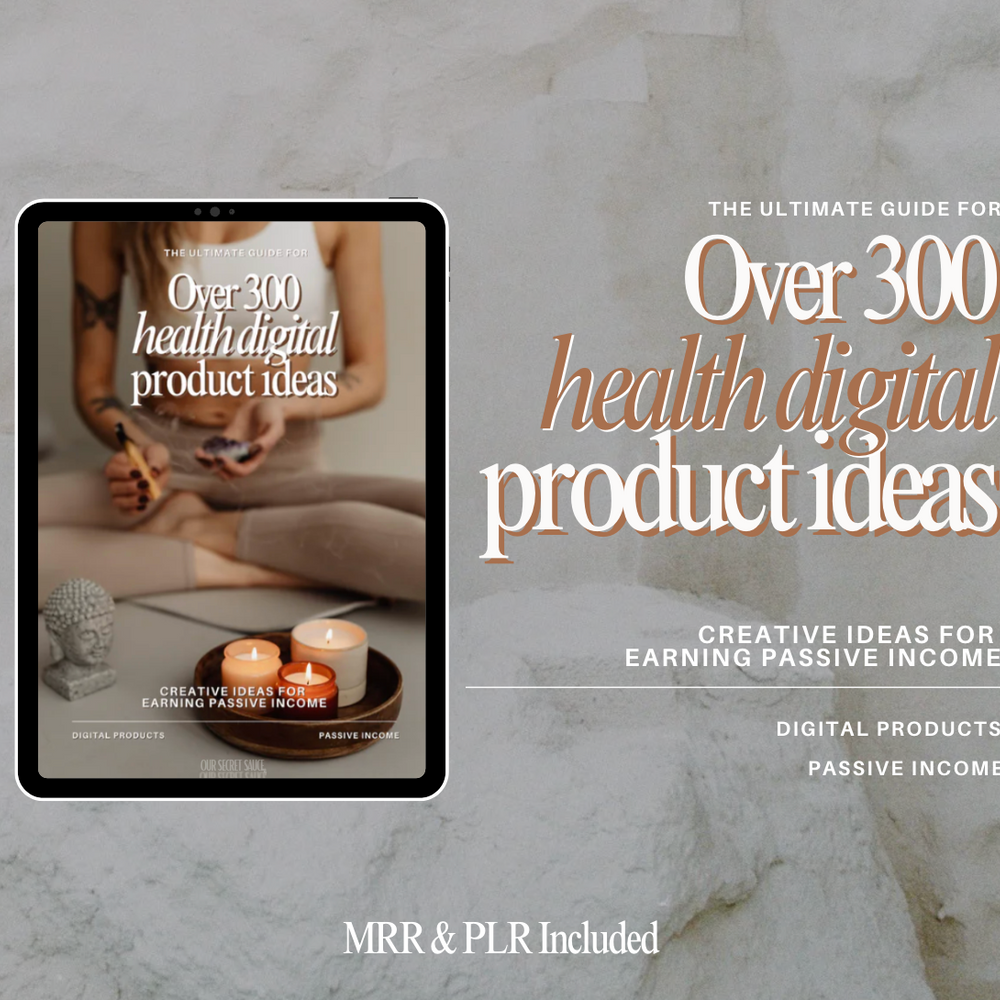 300+ Health Digital Product Ideas with MRR