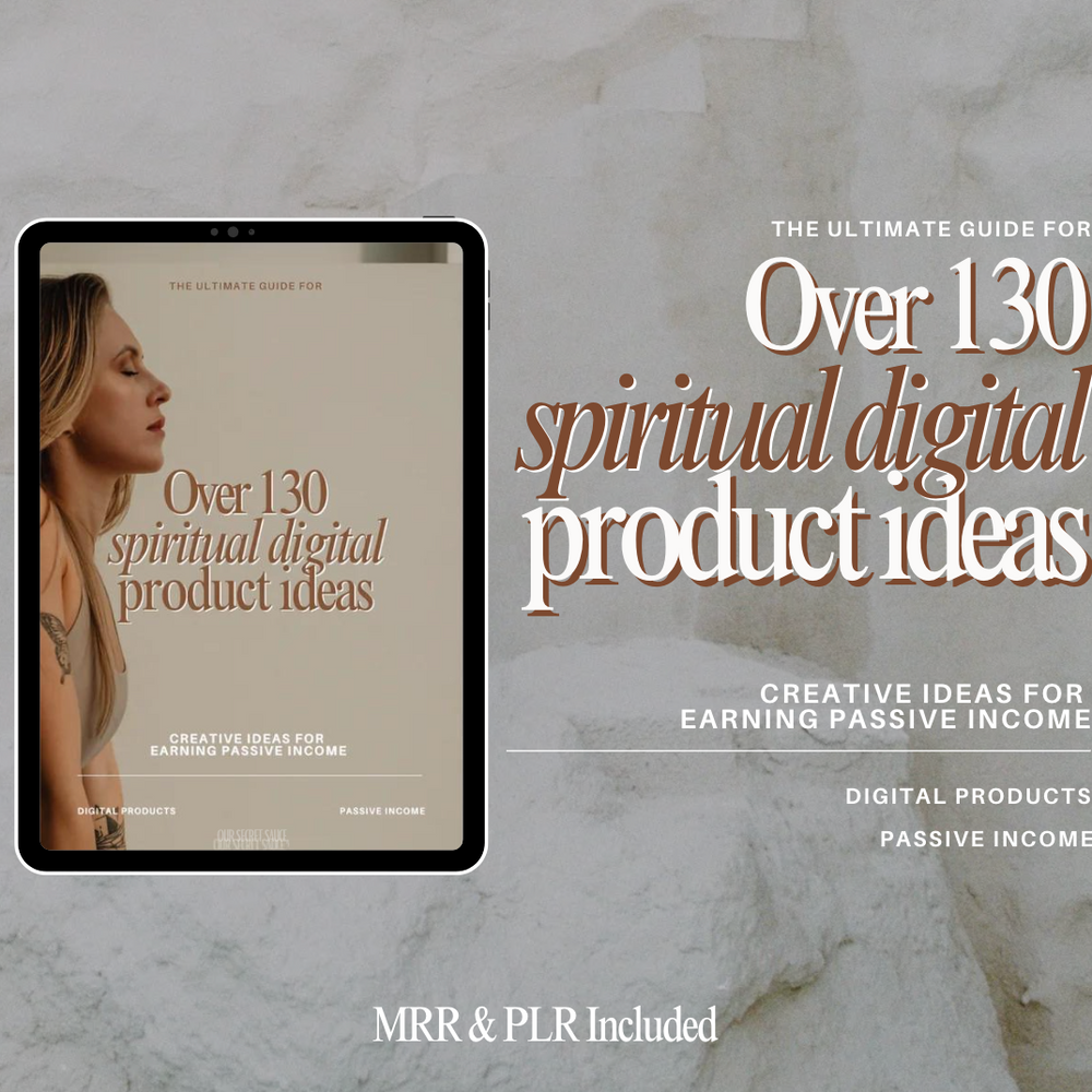 130+ Spiritual Digital Product Ideas with MRR